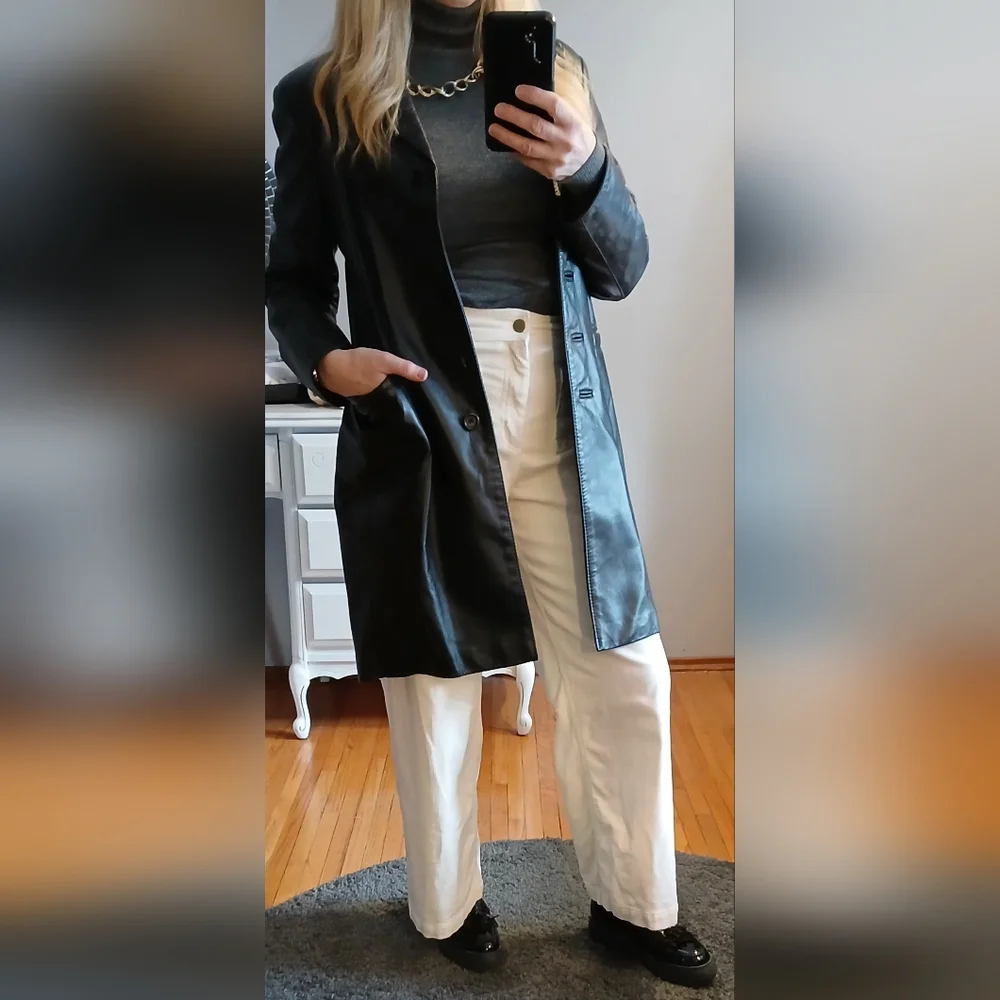 Leather Ranch Coat - Picture 2 of 11